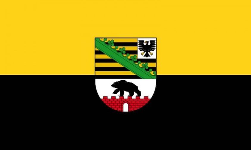BANDIERA SASSONIA-ANHALT 150x90cm - BANDIERA LAND DI SACHSEN-ANHALT - GERMANIA 9