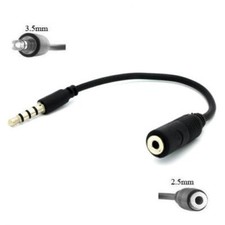 HEADPHONE ADAPTER 2.5MM TO 3.5MM EARPHONE JACK CONVERTER EARBUD for PHONES