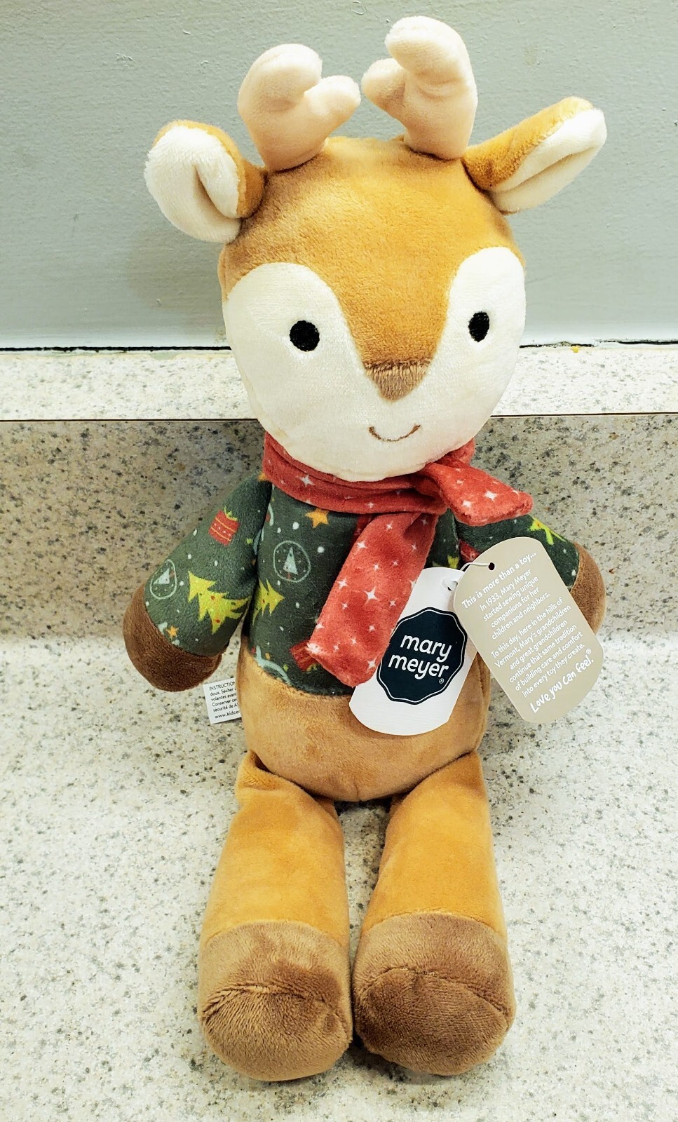 NWT Mary Meyer Loosey Goosey Holiday Reindeer Plush 11” Collectible Stuffed Toy