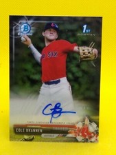 Cole Brannen 2017 Bowman Chrome AUTOGRAPH #CDA-CB