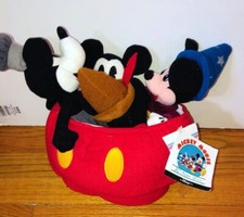 The Disney Store 70th Anniversary Mickey Mouse Bean Bag Set of 4 NWT New Toy