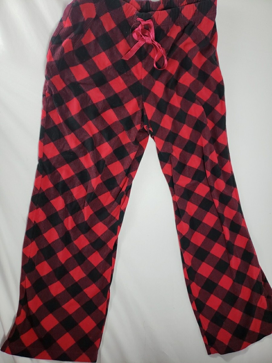 Womens Pajamas Black And Red Buffalo Plaid Pajama Pants SONOMA
