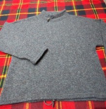 Vintage USA Made Woolrich Pullover Cable Knit Wool Blend Sweater Brown Men Sz L