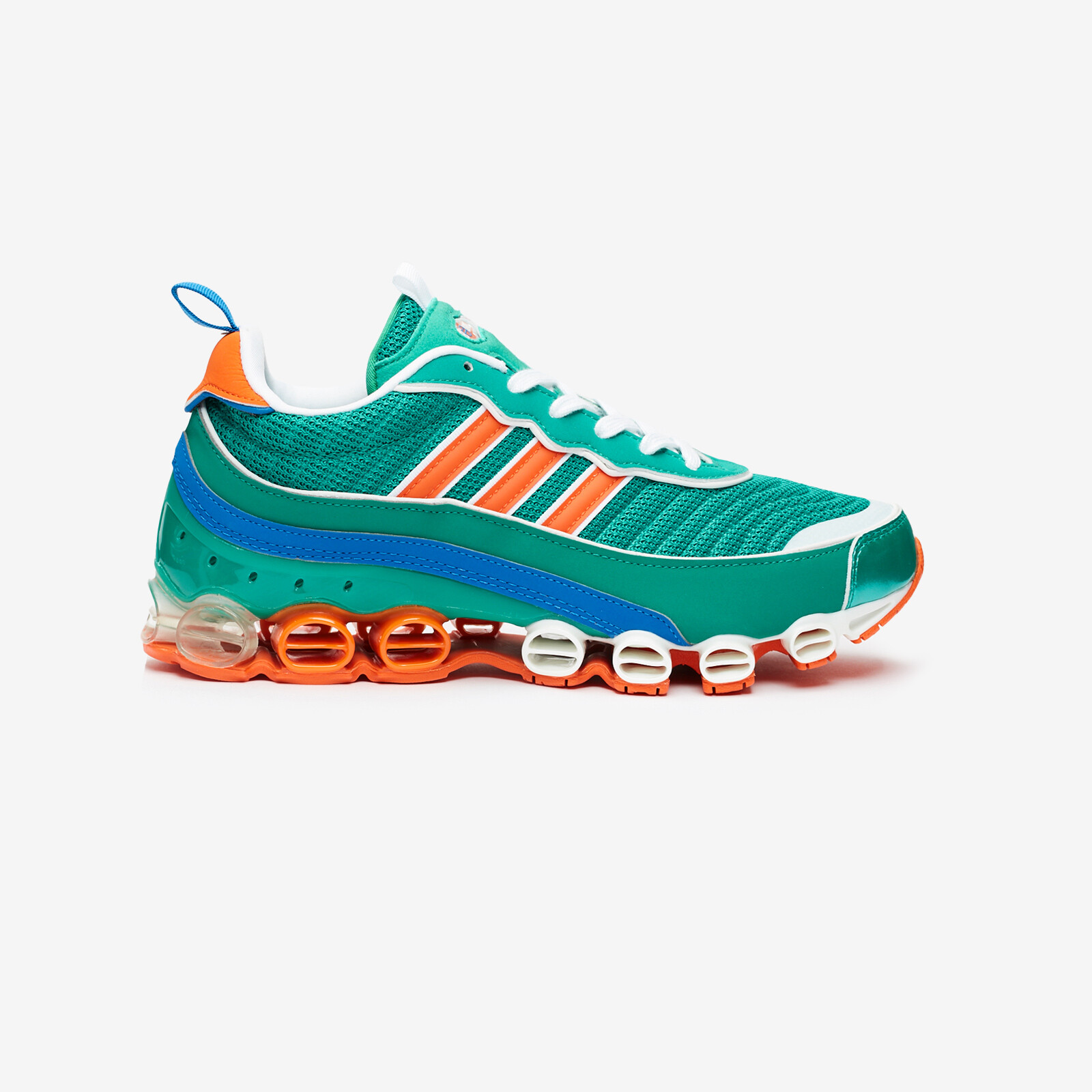 4 Мужские кроссовки adidas с ремешком Microbounce T1 EG5395 Glory Green оранжевого цвета