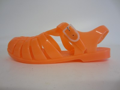 orange jelly shoes