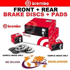 SET DISCHI FRENO + PASTIGLIE FRENO BREMBO ANTERIORE + POSTERIORE per AUDI A3 1.6 2000-2003