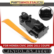 Front Passenger Side Power Window Switch for Honda Civic 2006-2011 Coupe Sedan
