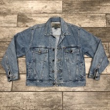Vintage 90's EXP Jeans By Express Blue Denim Jacket Women's Small