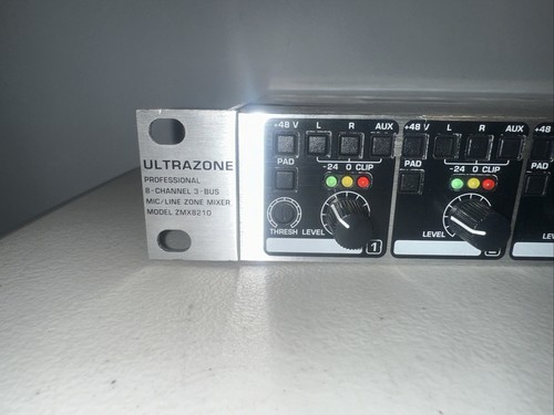 Behringer ZMX 8210 UltraZone Professional 8-Channel 3-Bus Mic/Line Mixer - Picture 2 of 7