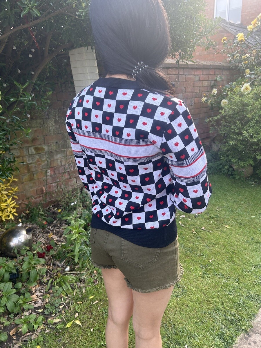 CHRISTIAN DIOR designer Check Cashmere ladies Rare jumper Pullover