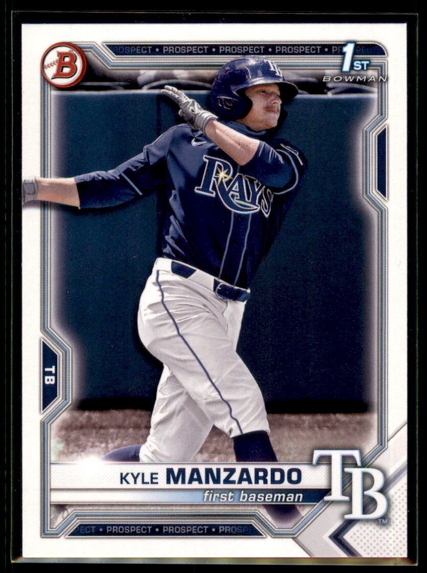 2021 Bowman Draft 1st Kyle Manzardo Tampa Bay Rays #BD-191