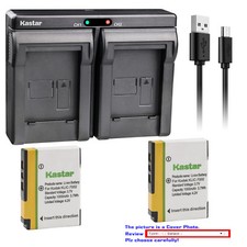Kastar Battery Dual USB Charger for Kodak KLIC-7002 K7002 Battery and Charger