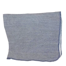 Child Of Mine Carter’s Blue & White Striped Flannel Receiving Blanket 26" X 26"