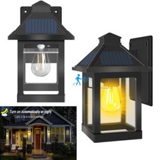 LED Outdoor Solar Lantern IP65 Motion Sensor Outdoor Wall Lamp for Garden Yard
