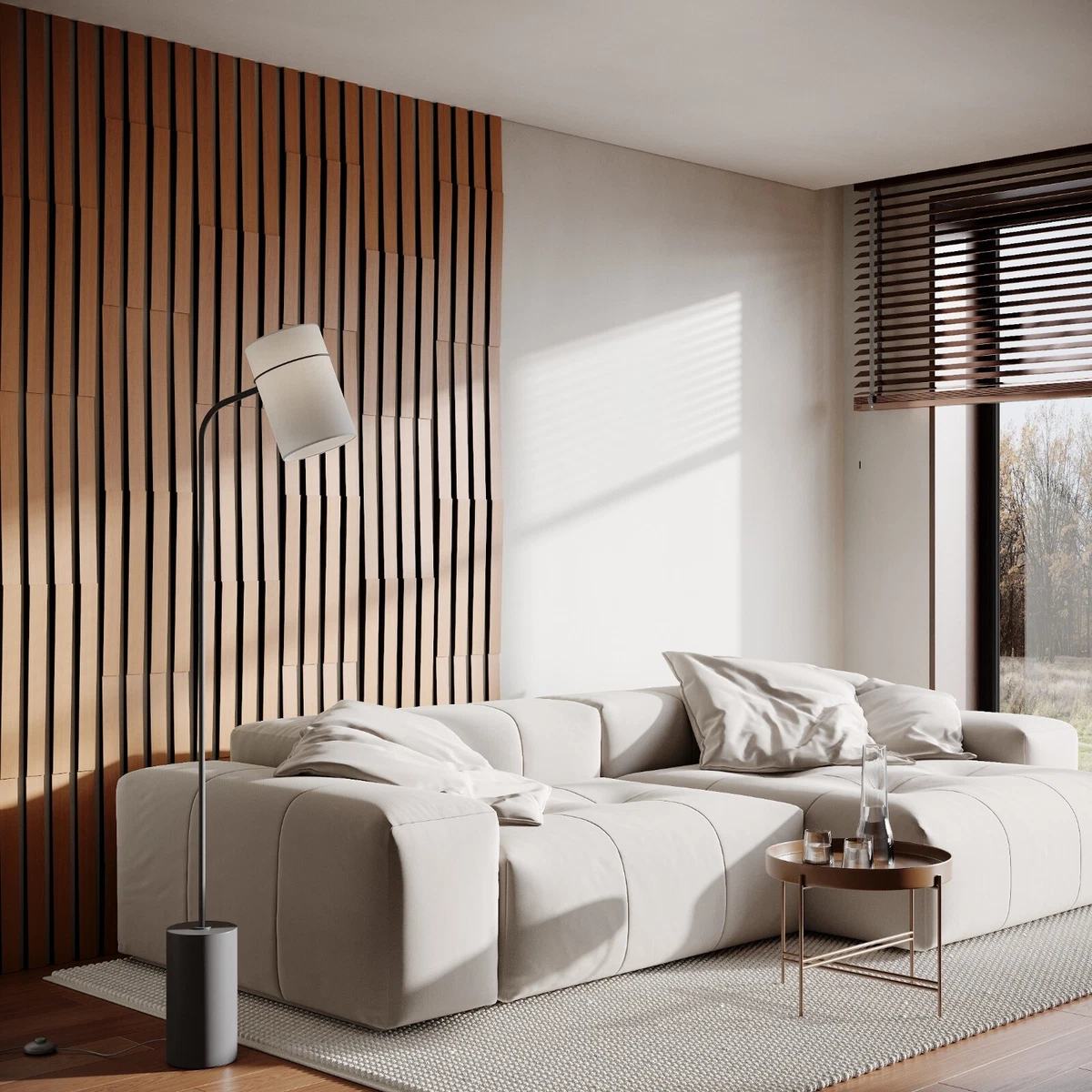 Acoustic Slatted Wood Wall Panels, Wood Slat