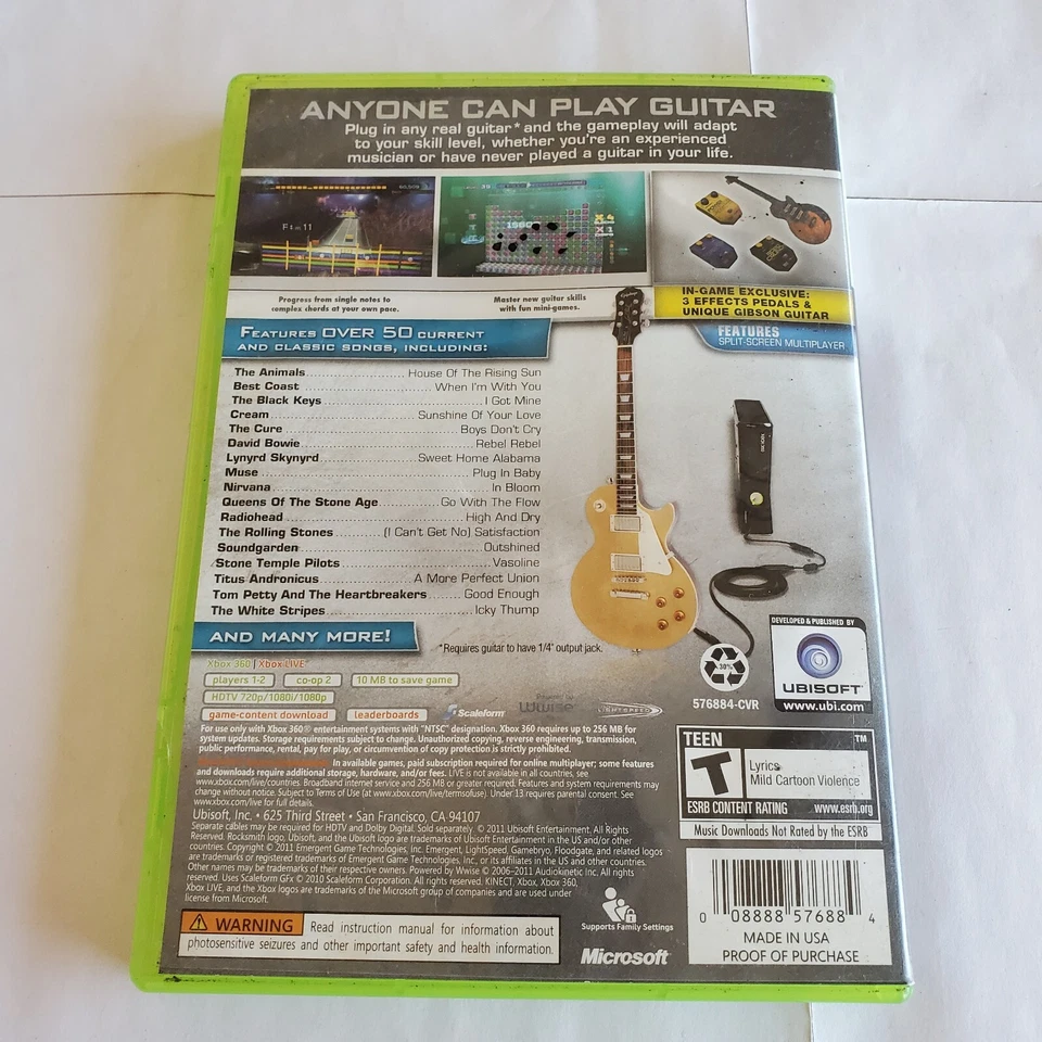 Rocksmith (Microsoft Xbox 360) TESTED AND WORKING - Image 3 of 4