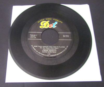 1959 45 RPM Record  LONNIE DONEGAN  Does Your Chewing Gum Loose It's Flavor