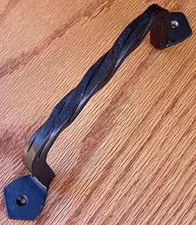 Agave Ironworks Hammered Square Bar Pull | Antique Handforged Distressed Iron