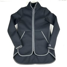 The North Face Womens Full-Zip Long Athletic Jacket Black Sz XS