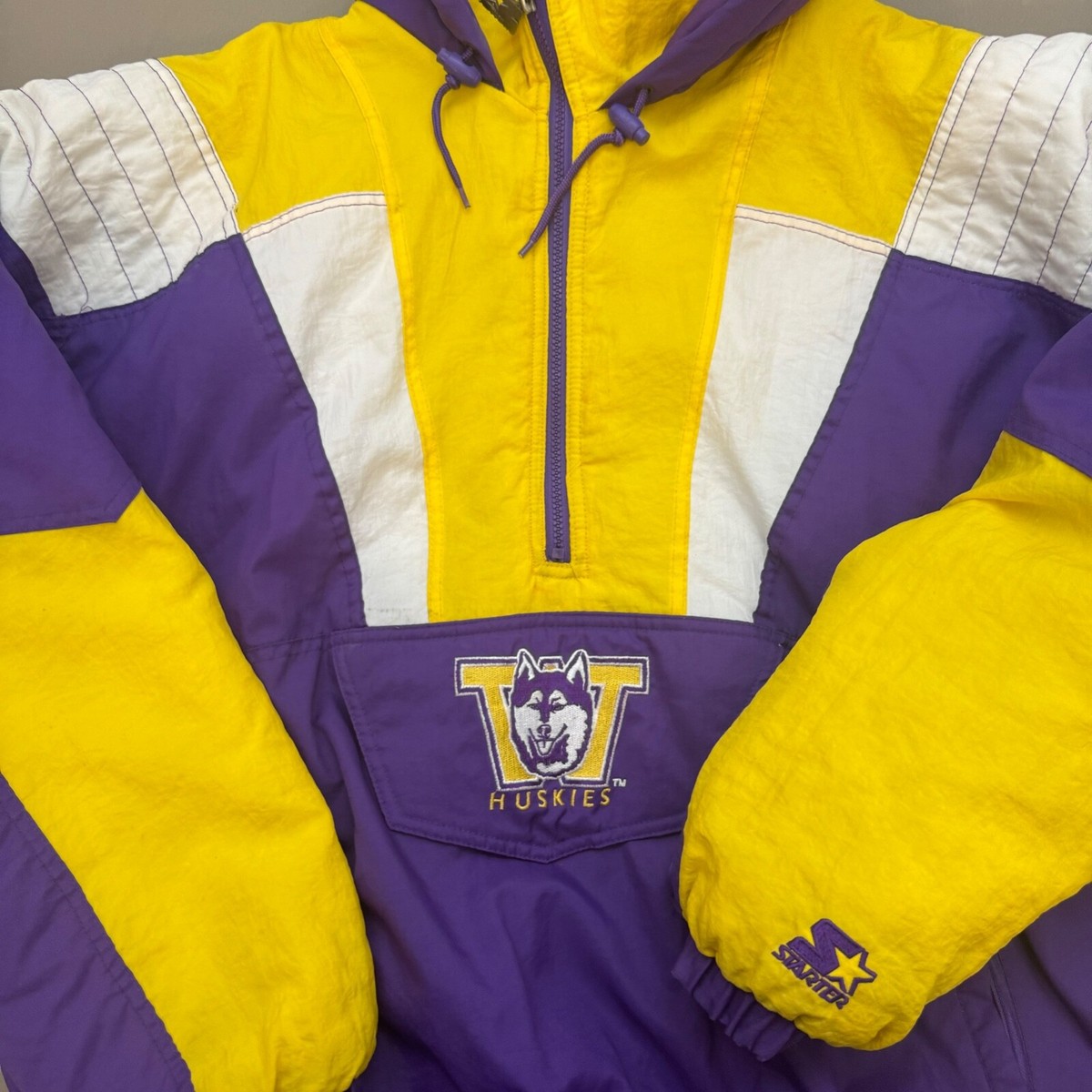 VTG 90s Washington Huskies Starter Puffer Jacket XXL Sportswear 