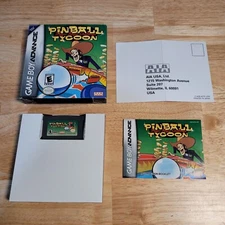 Pinball Tycoon GBA Nintendo Game Boy Advance, 2004 CIB Complete - Tested