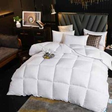 Winter Cotton Goose Down Quilt Five-Star Hotel Duvet Super Soft Fluffy QueenKing