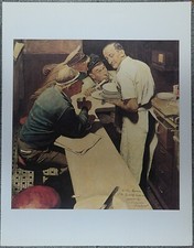 Norman Rockwell 50 Favorites Poster "War News" 1945