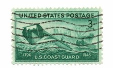 1945 3c U.S. Coast Guard in World War II Scott 936 Used Stamp