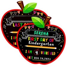 First and Last Day of School Board Double-Sided Back to School Board Sign for