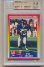 1990 Score Football Dave Meggett (AP) (#576) BGS9.5 BGS
