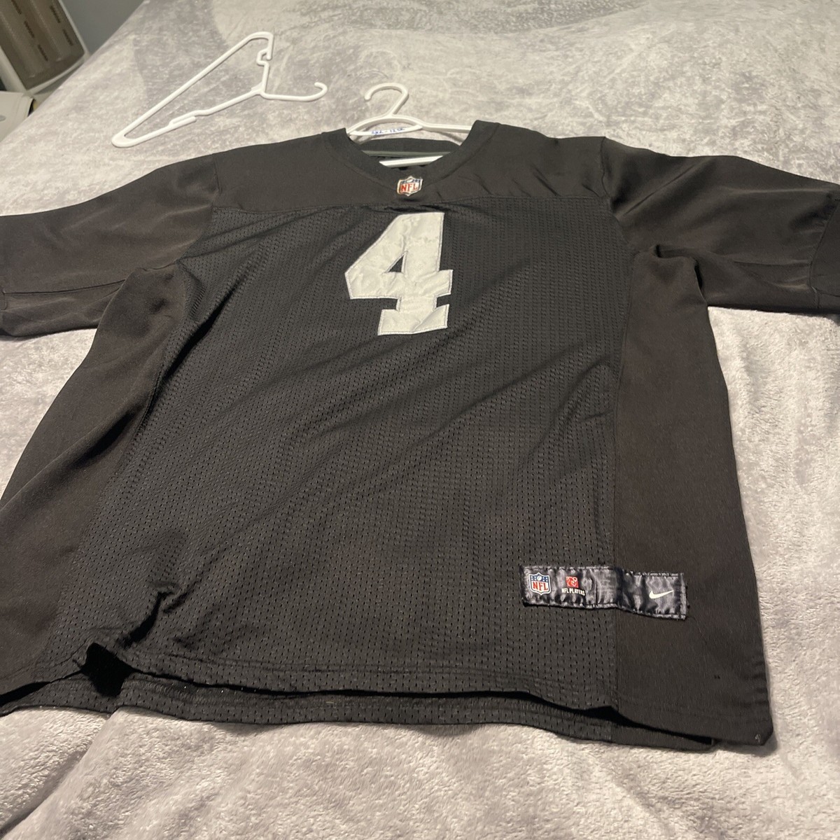 52 Nike On Field Jersey Raiders #4 Derek Carr Las Vegas Oakland