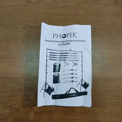 Photo Video Background Stand Adjustable 10' Portable Metal Frame by Phopik