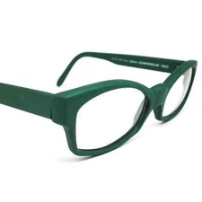 Michel Klein for Lempereur MK19 matt green cateye eyeglasses frames.