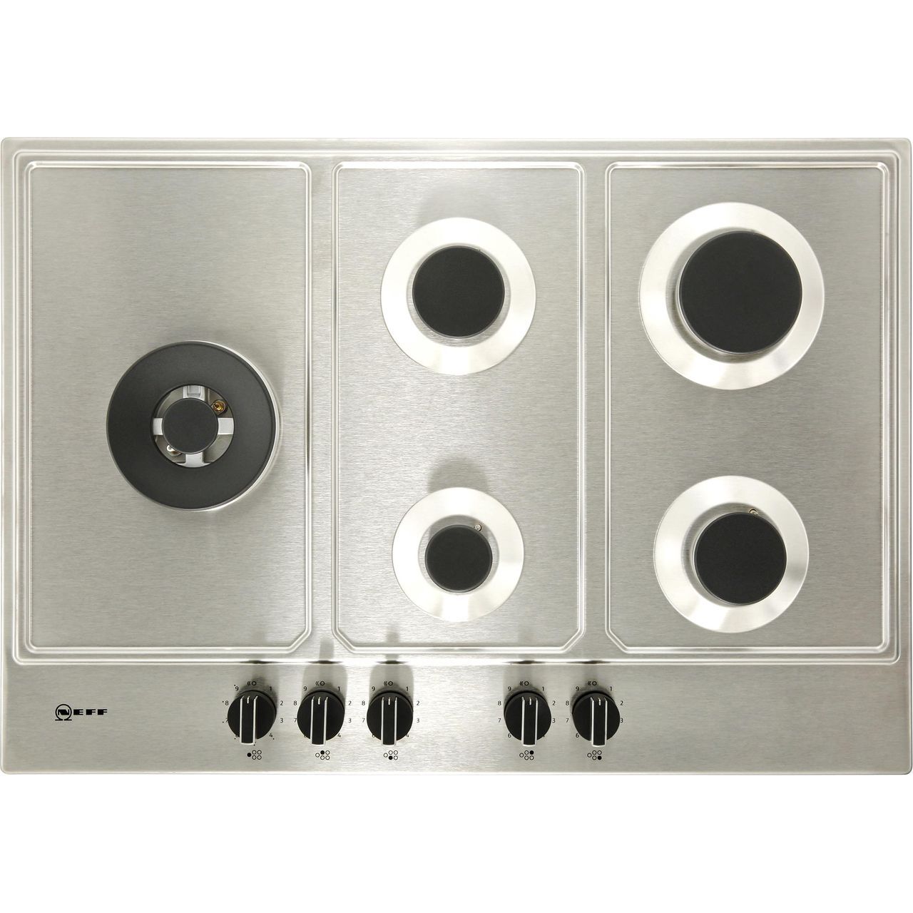 NEFF T27DS79N0 N70 Built In 75cm 5 Burners Gas Hob Stainless Steel 4242004203520 eBay