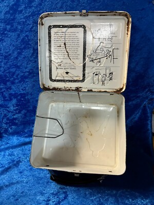 Vintage 1974 Six Million Dollar Man Metal Lunch Box with Thermos
