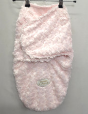Blankets and Beyond Baby Swaddles Sleepers Cozy Rosette Swirl Soft Pink