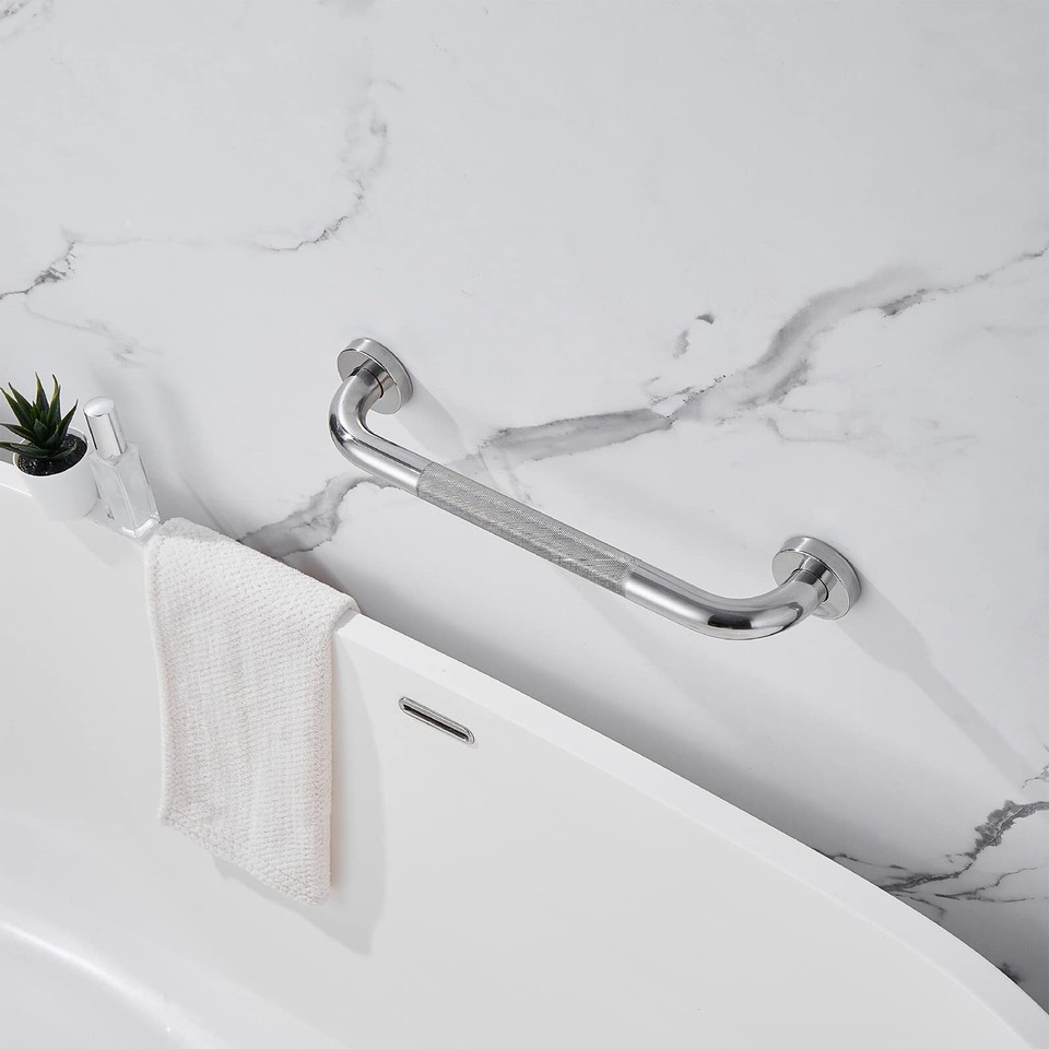 Shower Grab Bar, 2 Pack 12 Inch Bathroom Grab Bar, 304 Stainless Steel