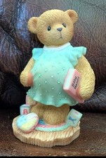 vintage 1998 Cherished Teddies "Anxiously Awaiting the Arrival" Model 476978 NEW