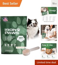 Iron Paws Human-Grade Superfood For Dogs, Greens Powder Supplement Fo...