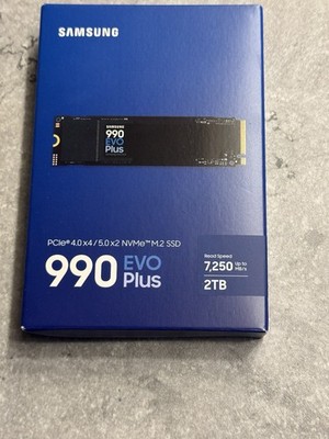 Samsung 990 EVO Plus NVMe 2.0 SSD 2 TB M.2 2280 - MZ-V9S2T0BW Neu Ungeöffnet OVP