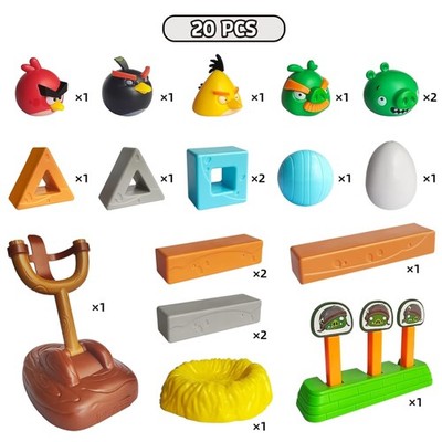 Officially Licensed Angry Birds Toy Set with Slingshot$