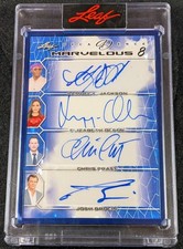 Samuel L Jackson Elizabeth Olsen Pratt 2023 Leaf Decadence 8-Way Auto Card 1/1