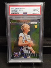2024 PANINI PRIZM WNBA FRACTAL #5 CAMERON BRINK PSA 10 LA Sparks