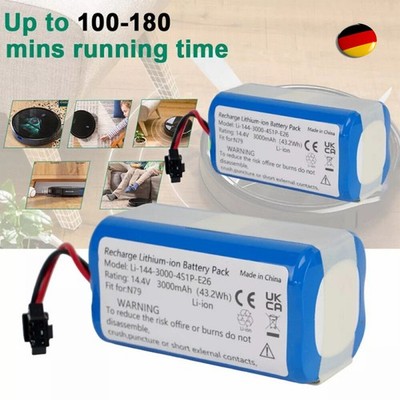 3AH 14.4V Akku für Ecovacs Deebot N79 N79S N79W DN622 Tesvor X500 X500 Pro DHL