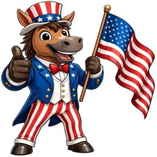 30 Custom American Horse Personalized Address Labels