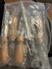 Leather Edge Bevelers, 5 Pcs Leather Working Tools for DIY Leather Craft with...