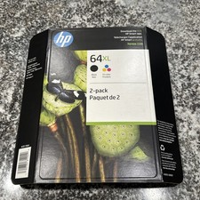 HP 64XL X4D93BN Black/Tri-color Ink Cartridge Exp May/2025 Sealed Brand New