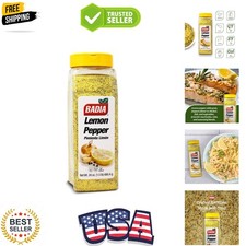 Lemon Pepper Seasoning, 24 oz - Pepper, Garlic  Onion, Zesty Citrus Blend fo...