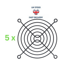 5pcs Cooling Fan Grill Black Finger Guard 157x157mm for 120mm x 120mm Case Fan