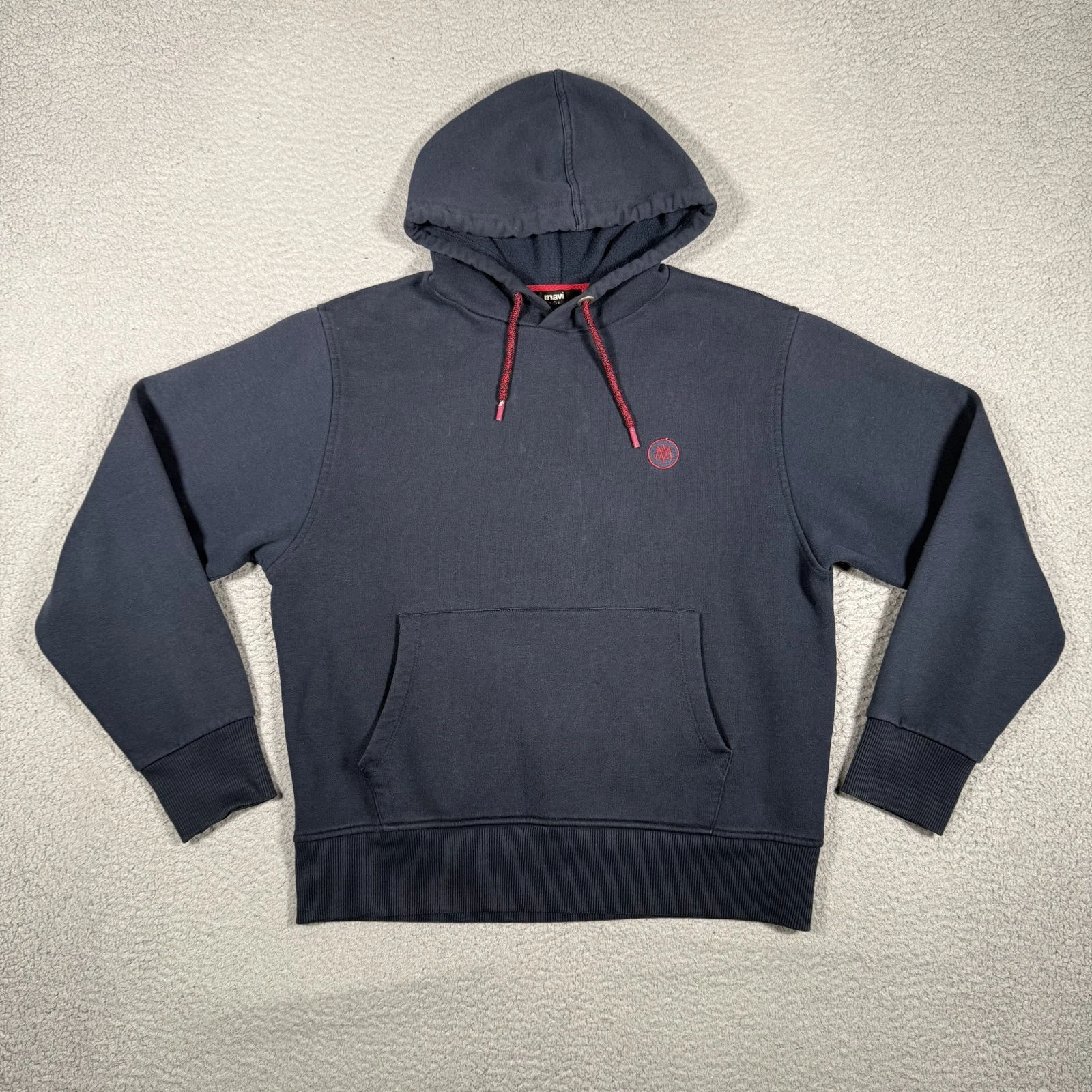 Mavi Hoodie Mens Medium Blue Pullover Sweatshirt Casual Preppy Pockets Logo
Opens in a new window or
